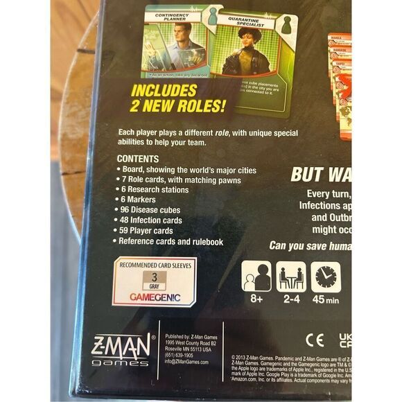 Pandemic Board Game Z-Man Games sealed - Picture 7 of 8